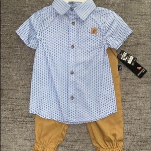 NWT. Matching 2 piece set. Baby boy 24 months